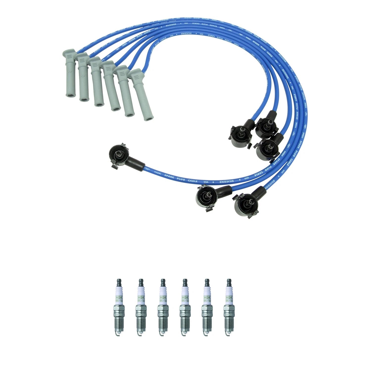 NGK Wire Set & 6 G-Power Platinum Spark Plugs for B4000 Ranger (1998–2000)