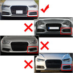Right Front Bumper Lower Grille for Audi A6 C7 (2014-2018) Black Chrome