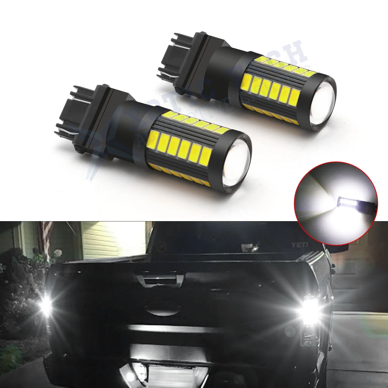 LED Reverse Backup Light Bulbs for Dodge Ram 1500 2500 (2003–2006)