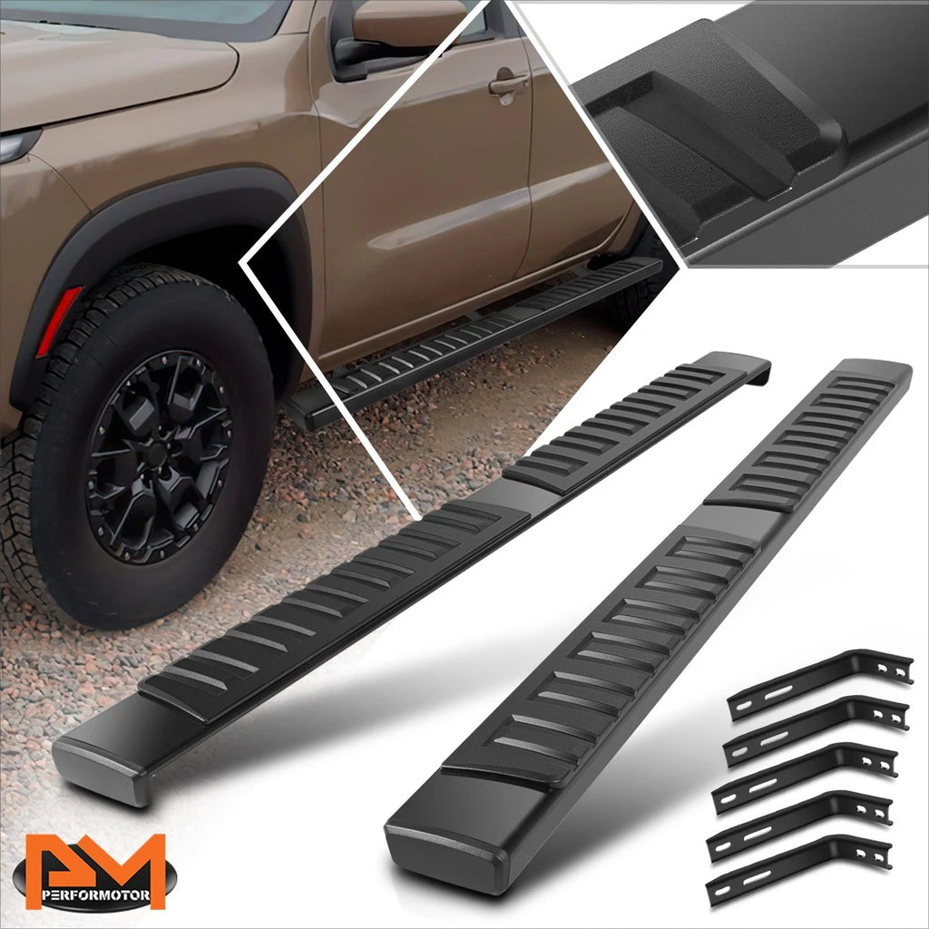 6" Aluminum Side Step Nerf Bars for Nissan Frontier Crew Cab (2005–2024)