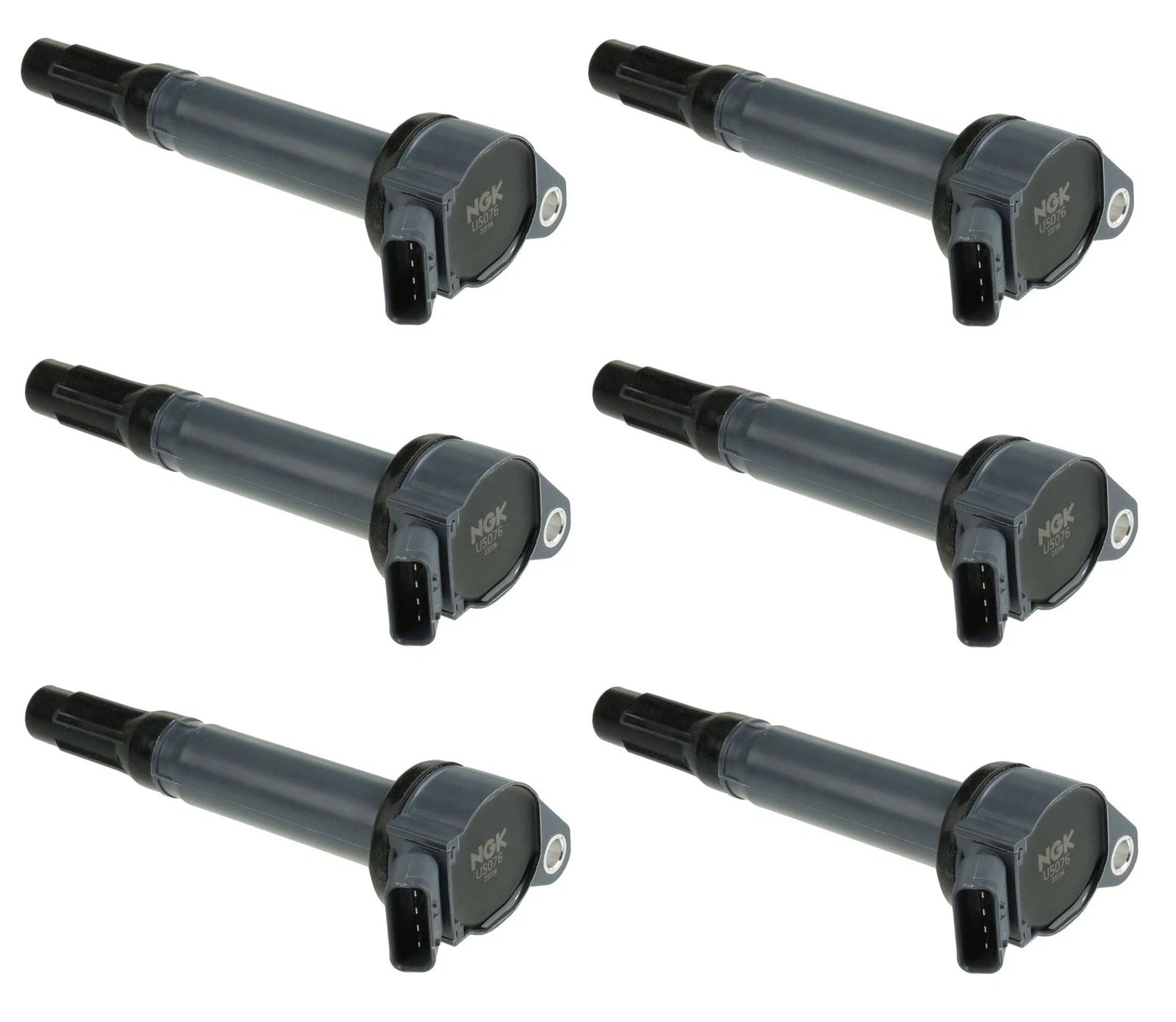 Set of 6 NGK Direct Ignition Coils for Lexus ES350 (2007–2012), Toyota Camry (2007–2011), RAV4 (2006–2012), Lotus Evora (2009–2014)