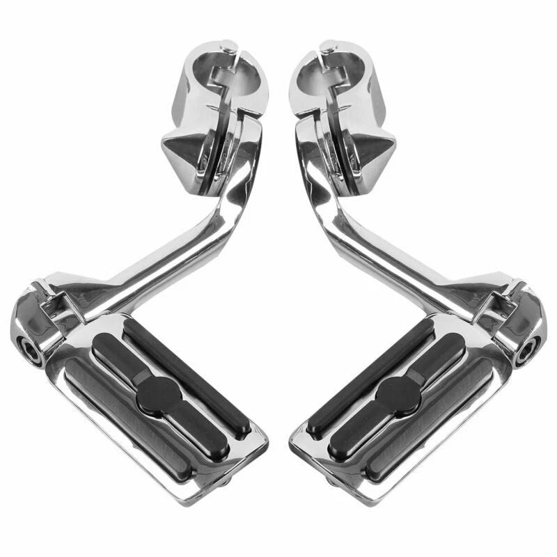 1 1/4" Long Angled Highway Bar Footpegs for Harley (Fitment Specific)