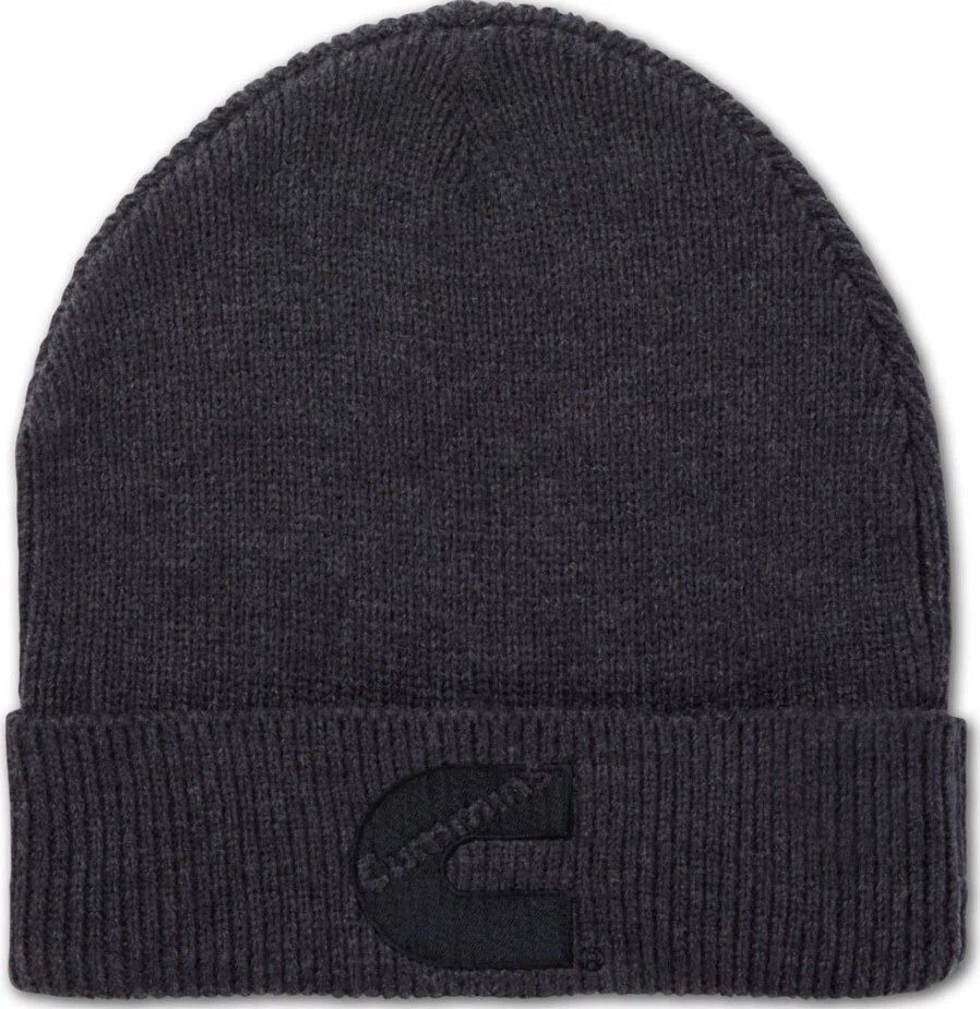 Ribbed Cuffed Beanie Hat for Cummins Truck (Stocking Ski Cap)