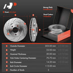 Set of 16 Drilled Brake Rotors & Pads with Calipers for Chevy Impala