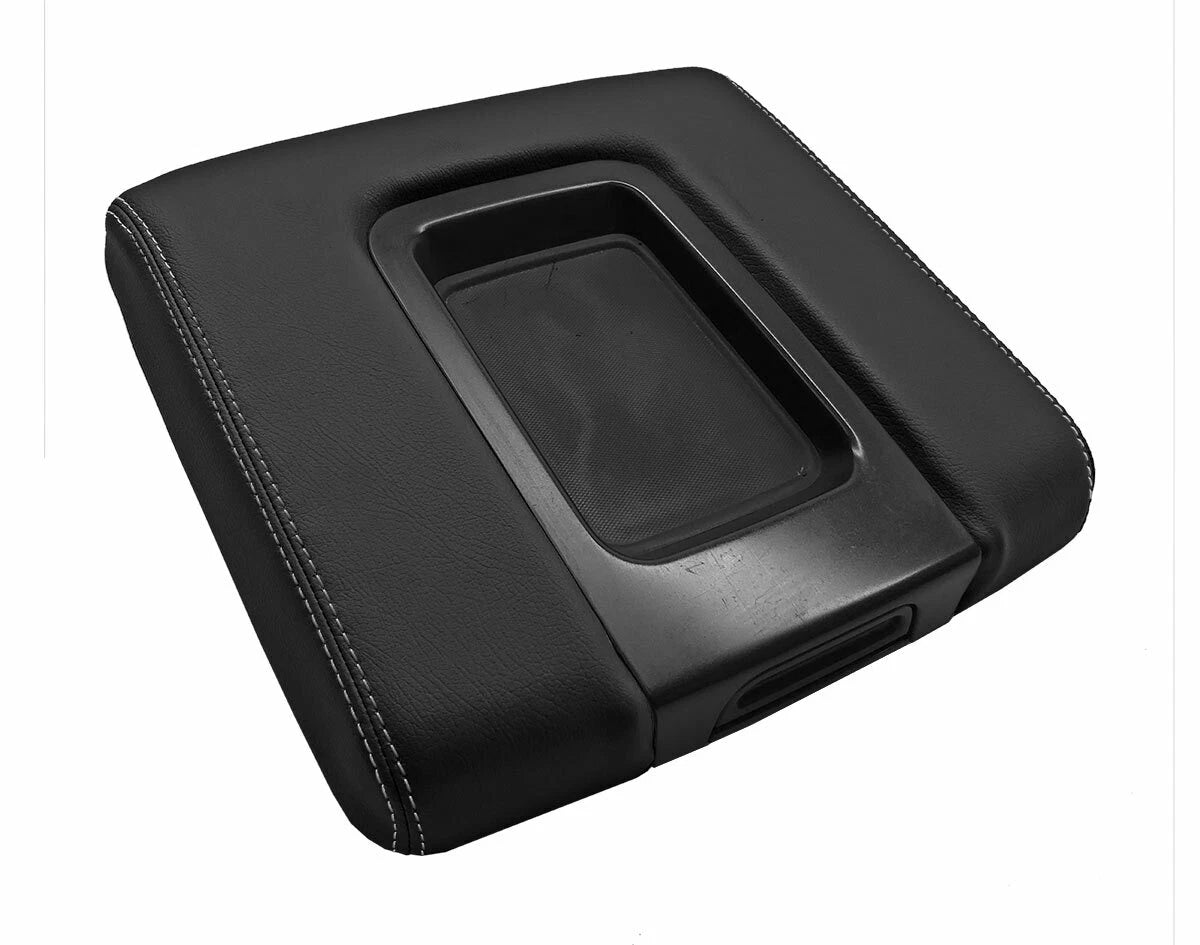 Armrest Cover for Chevy Suburban (2014–2020) Leather Gray Stitch