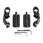 1 1/4" Short Angled Highway Bar Engine Guard Footpegs for Harley