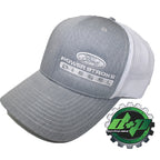 Ford Powerstroke Truck Hat Richardson 112 Gray Denim White Mesh Diesel