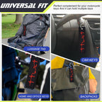 Embroidered Jet Tag Keychain for Backpack Biker Motorcycle Scooter (1pc)