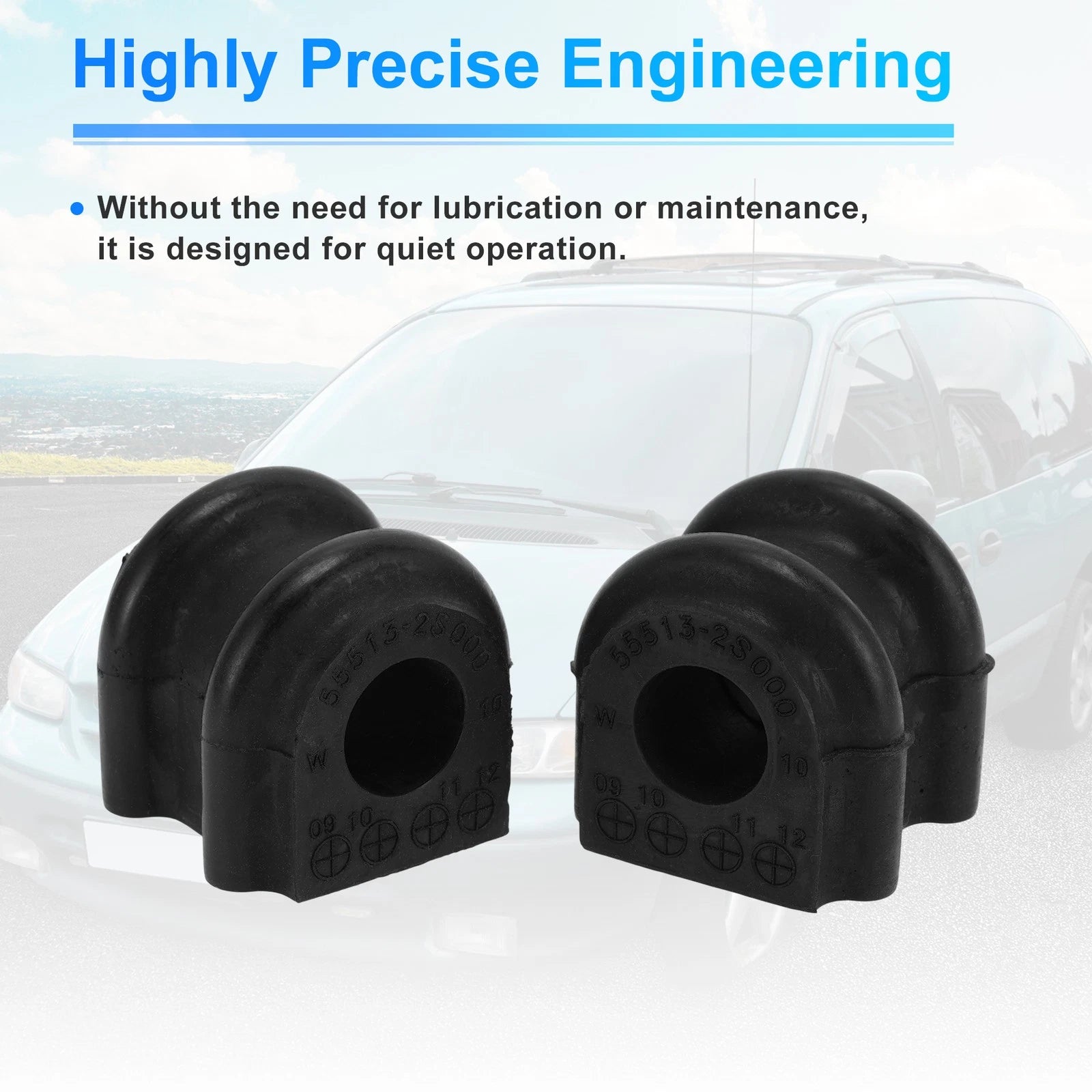 Set of 2 Stabilizer Sway Bar Bushing Kit   No.555132S000