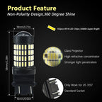 2X LED Reverse Light Bulbs for GMC Sierra 1500 (2005–2008)