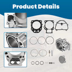 Top End Rebuild Kit with Cylinder Piston Rings Gasket for Honda Foreman TRX520 (2020–2024)
