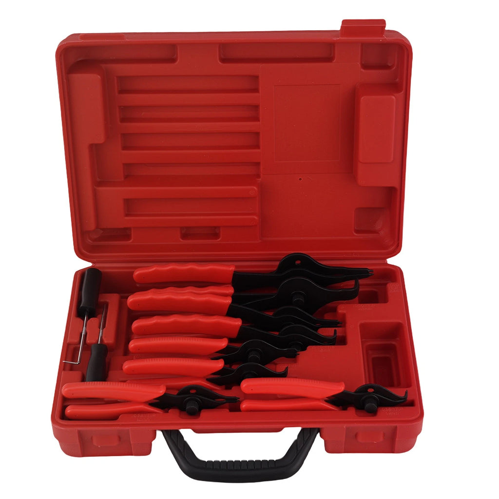 Set of 10 Universal Snap Ring Pliers for Auto Lawn Mower (1-2.3mm)