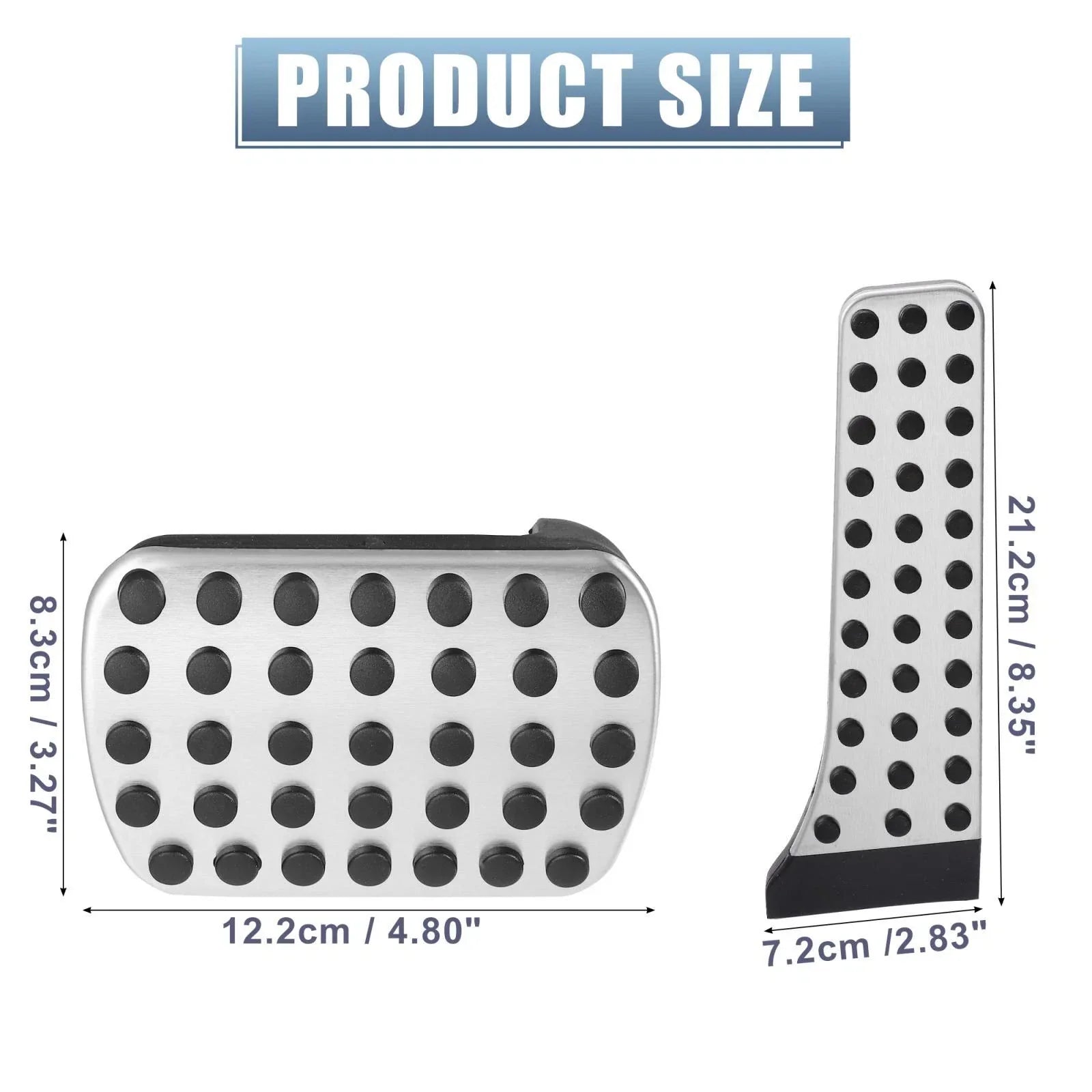 2 x Gas Brake Pedal Pads Covers for Mercedes-Benz C E S GLC GLK SLK Class