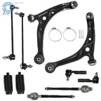 10Pc Suspension Kit for Honda Odyssey (2018–2023) Control Arms Tie Rod Ends Sway Bar