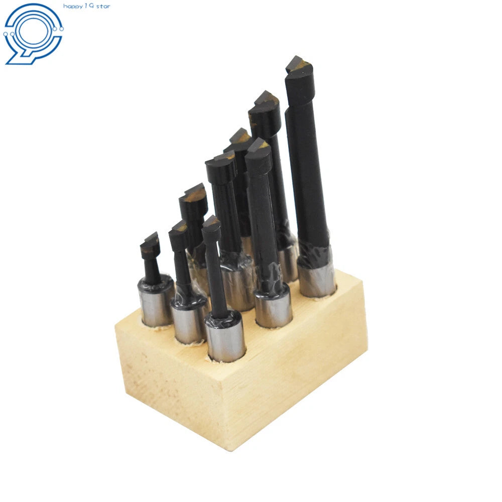 9 PCS Boring Bar Set for Lathe Tool (1/2" Shank)