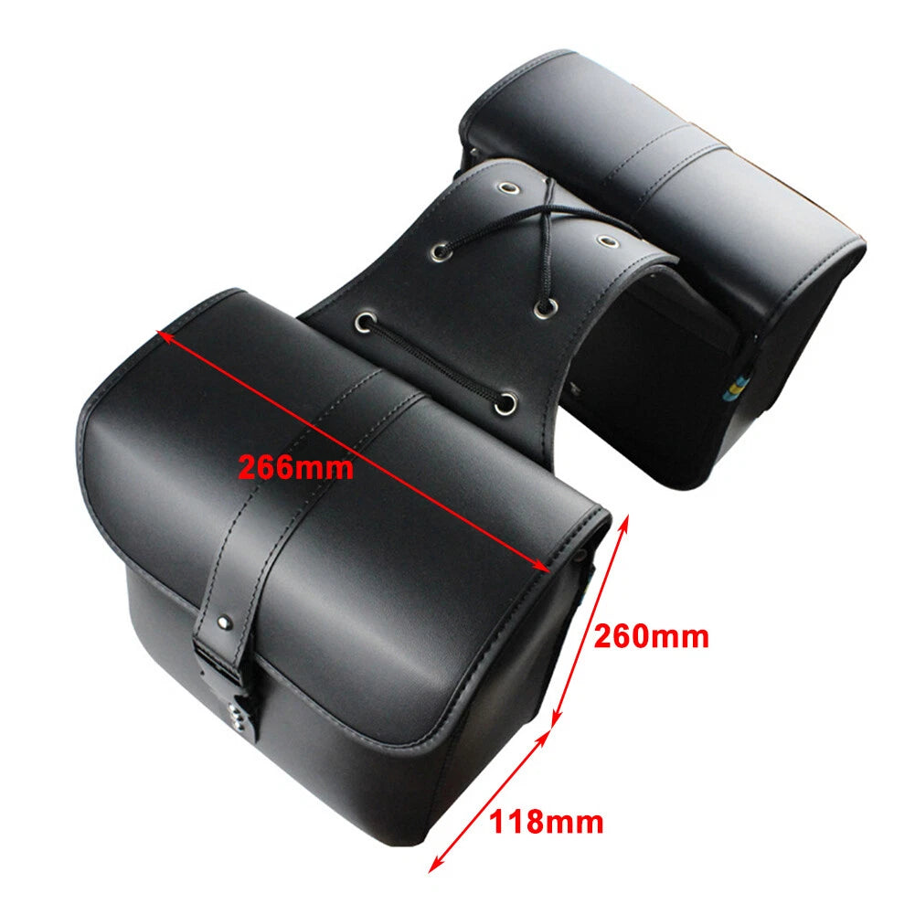 Saddlebags Luggage for Harley-Davidson Sportster, Honda, Yamaha (Universal)