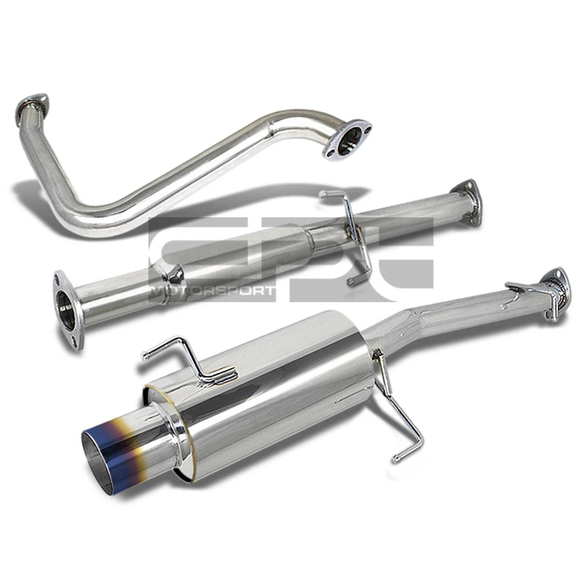 Stainless Steel Catback Exhaust Muffler for Prelude H22/H23 (BB1/BB2)