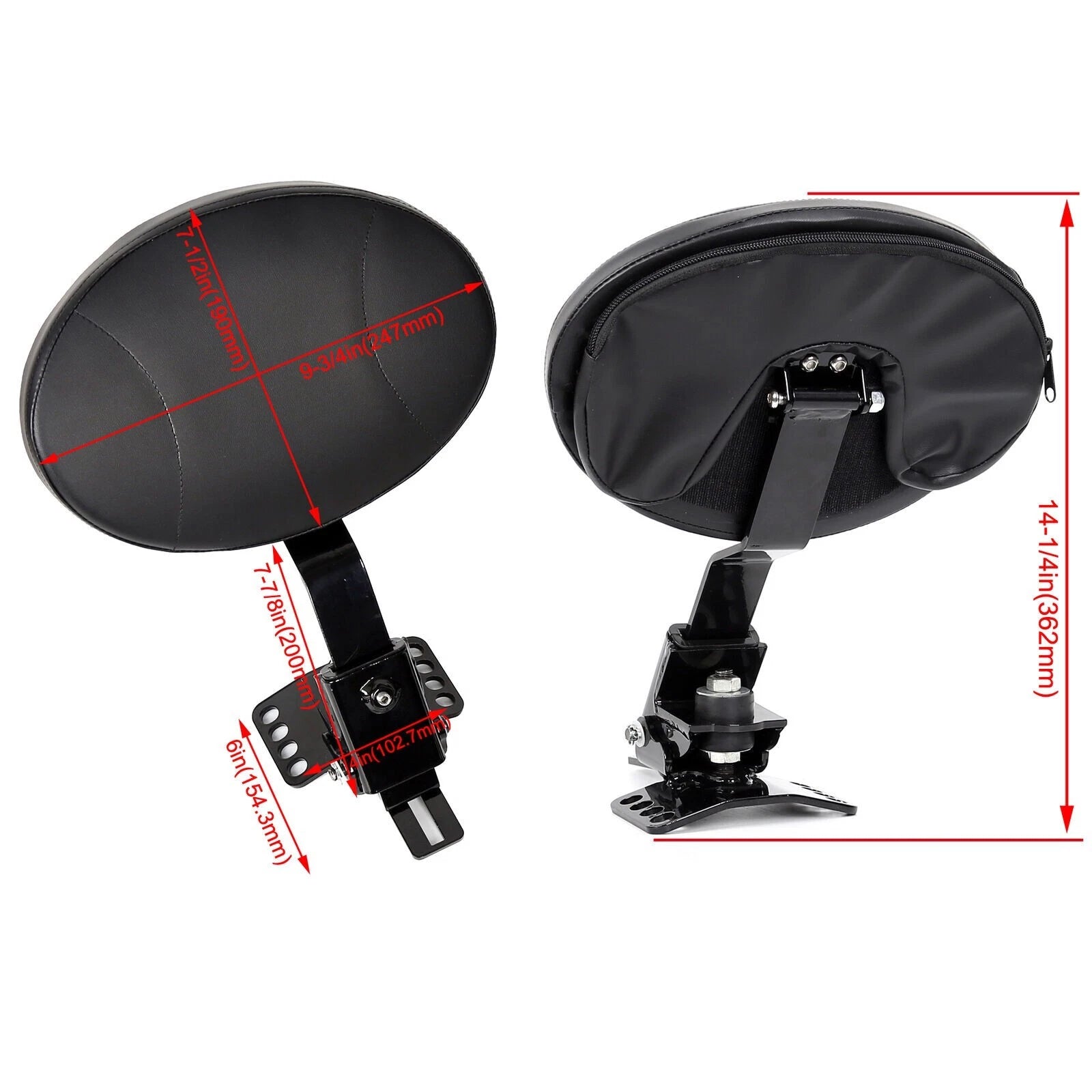 Backrest Pad for Harley Street Electra Glide (1997–2024)