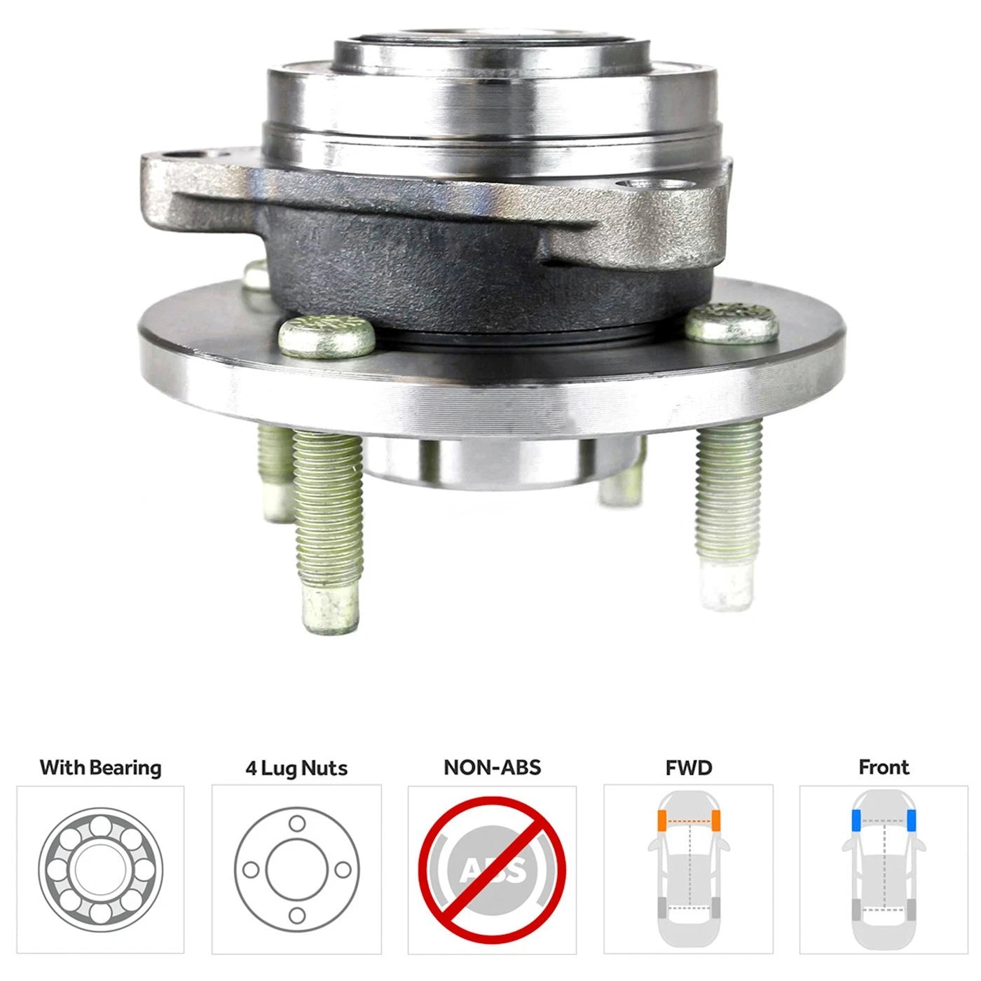 Front Wheel Hubs for Chevy Cobalt (2005–2010)