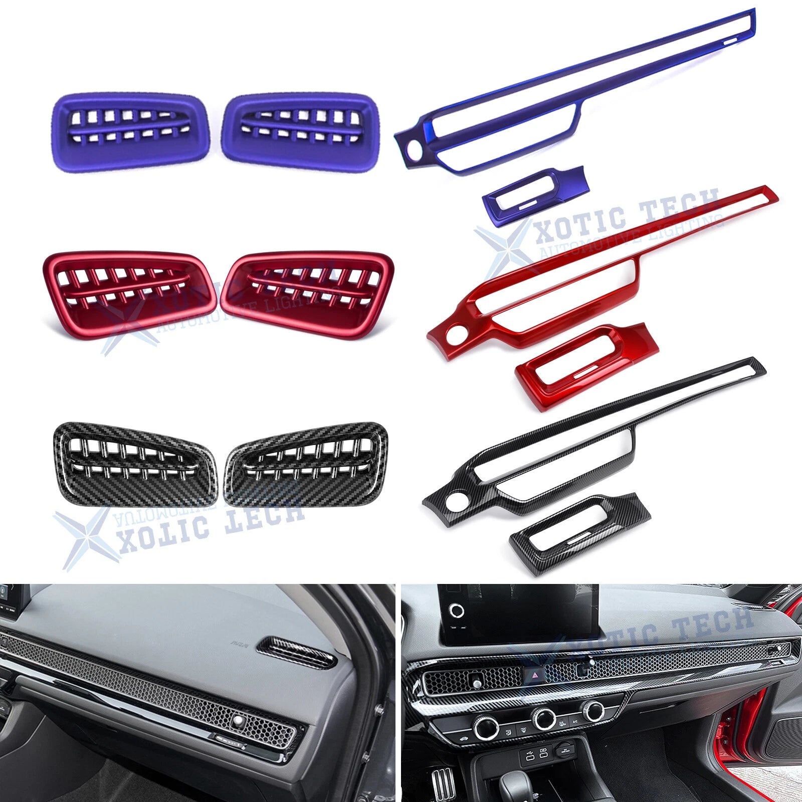 ABS Dashboard Side AC Vent Cover for Honda Civic (2022–2025)