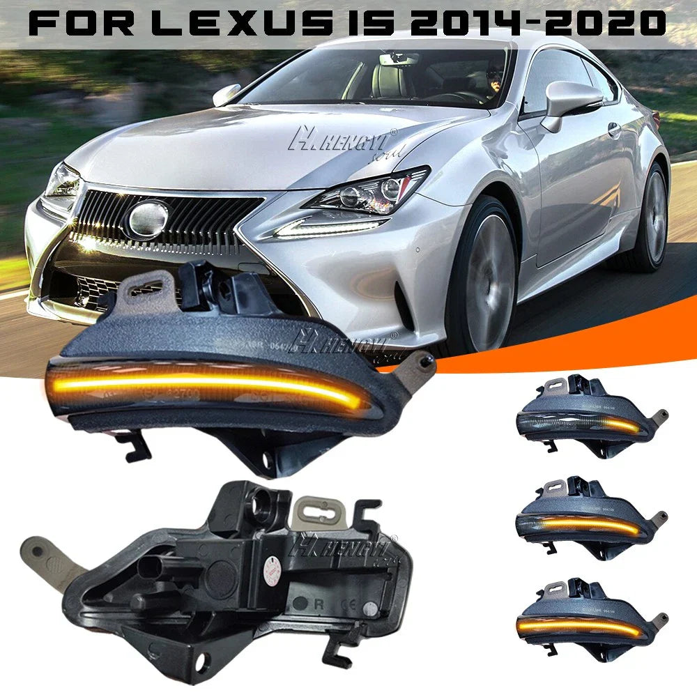 LED Dynamic Side Mirror Smoked for Lexus IS250/IS300/IS350 (2013–2020)