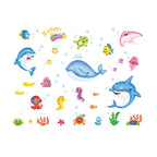 Lively Marine Life PVC Stickers for Home Decor