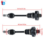 Set of 2 CV Axles for Yamaha Grizzly 660 YFM660 (2003–2008)