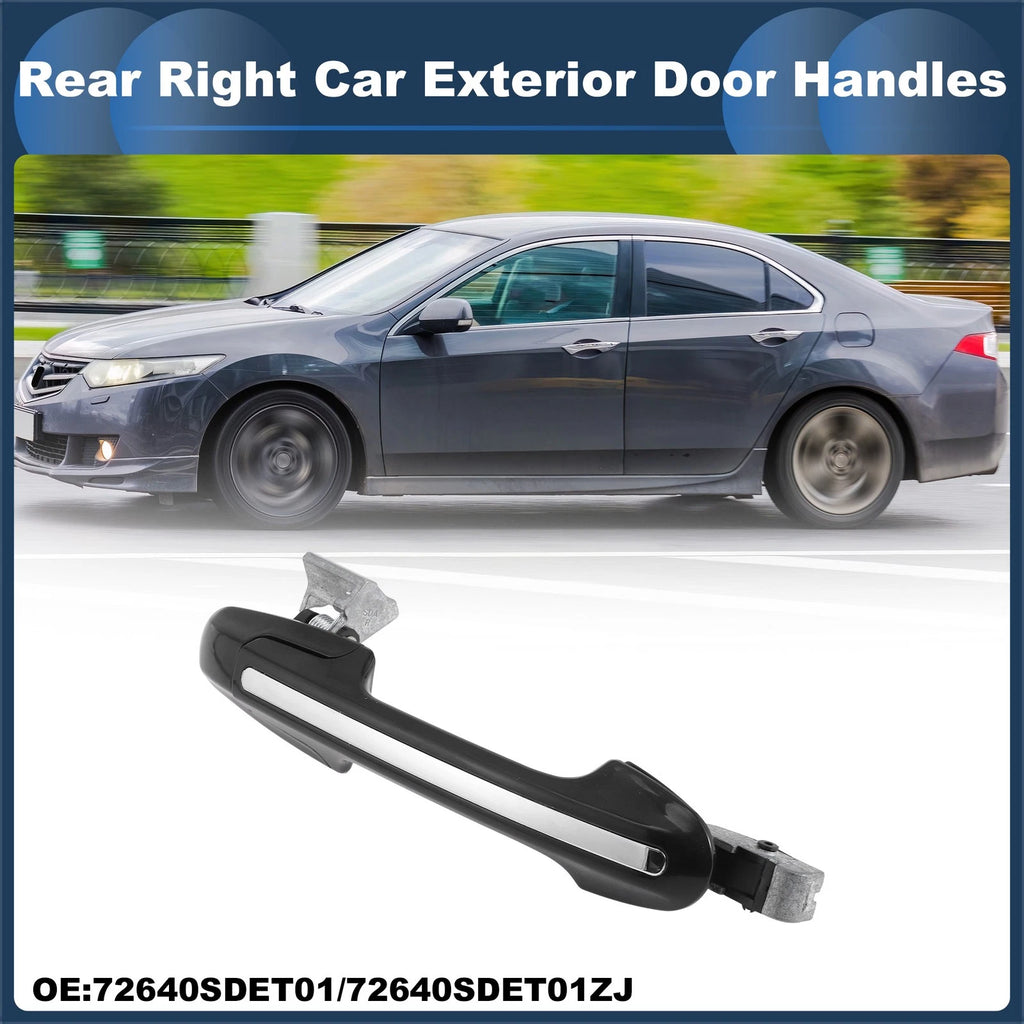 Rear Right Door Handle No. 72640SDET01 for Honda Accord  Silver Tone