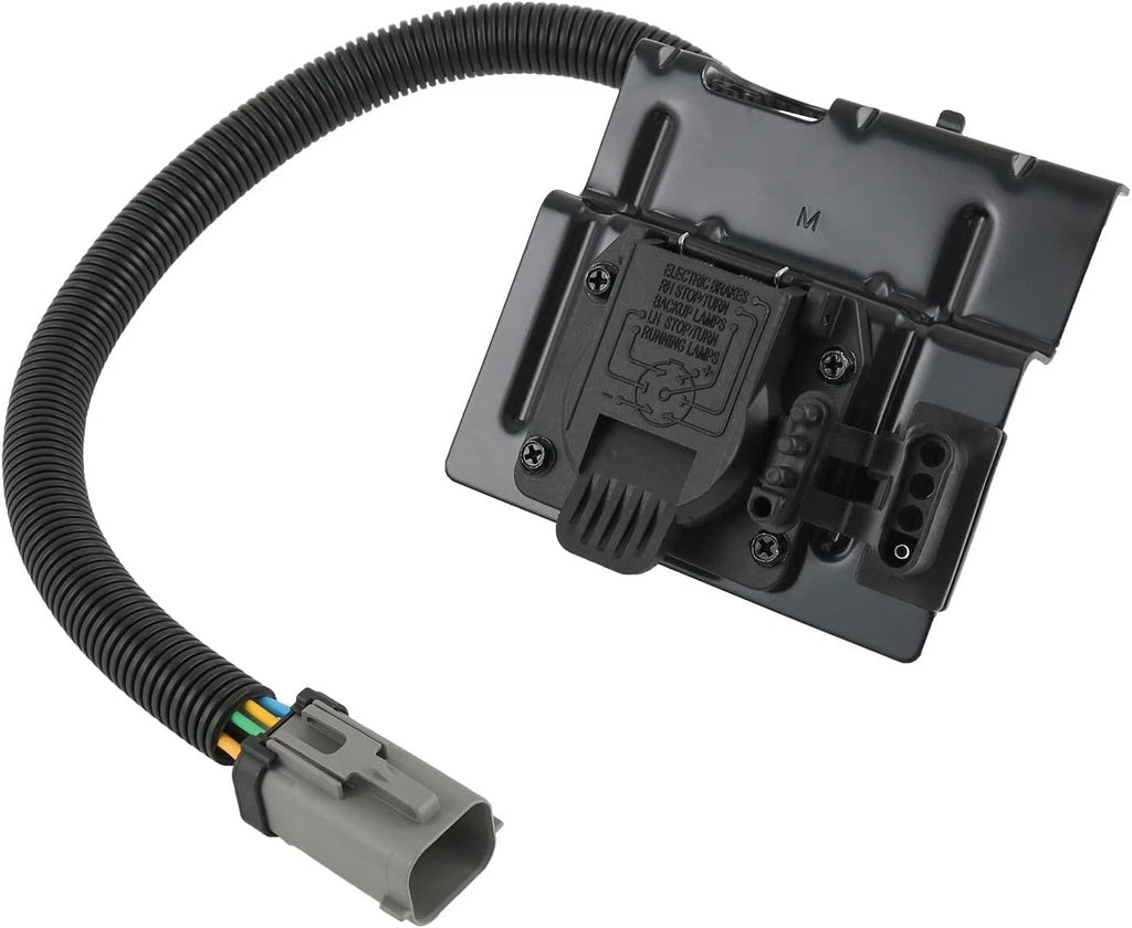 4 & 7 Pin Tow Trailer Hitch Wiring Plug Assembly for Ford F-250 F-350 (1999–2001)