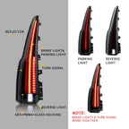 Pair LED Tail Lights Assembly for Chevrolet Tahoe (2015–2020)