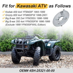 Rear Brake Drum Plate 4SH-25321-00-00 for Yamaha Grizzly 600 YFM600F (1998–2001)