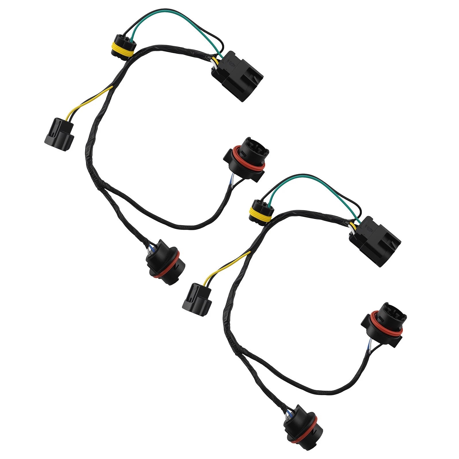 2X Front Headlamp Wiring Harness for Chevrolet Silverado 1500 (2007–2014)