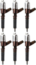 Set of 6 Common Rail Injectors for CAT 320D C6 C6.4 (295-9130 326-4700 10R-7672)