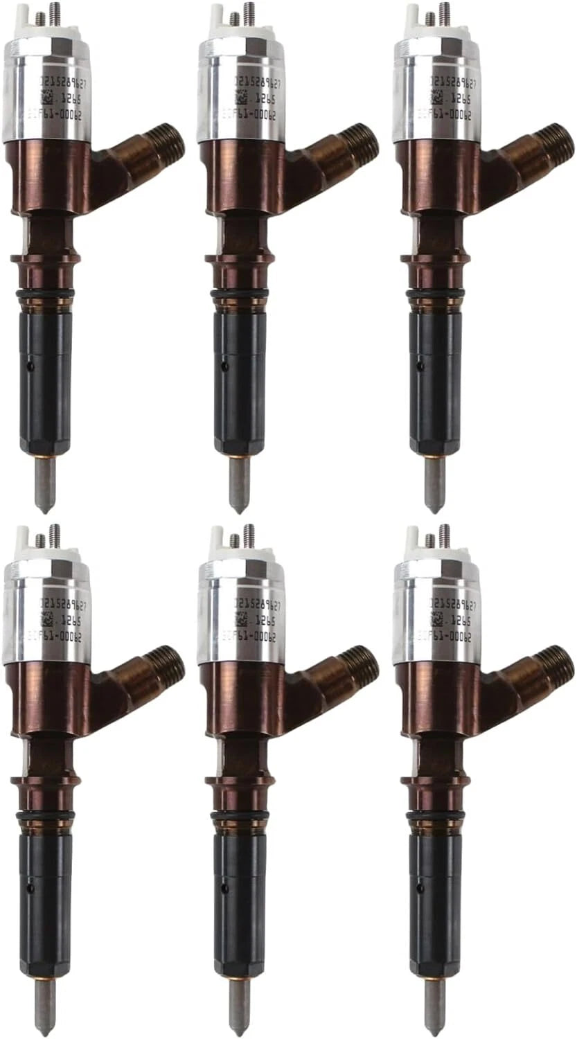 Set of 6 Common Rail Injectors for CAT 320D C6 C6.4 (295-9130 326-4700 10R-7672)