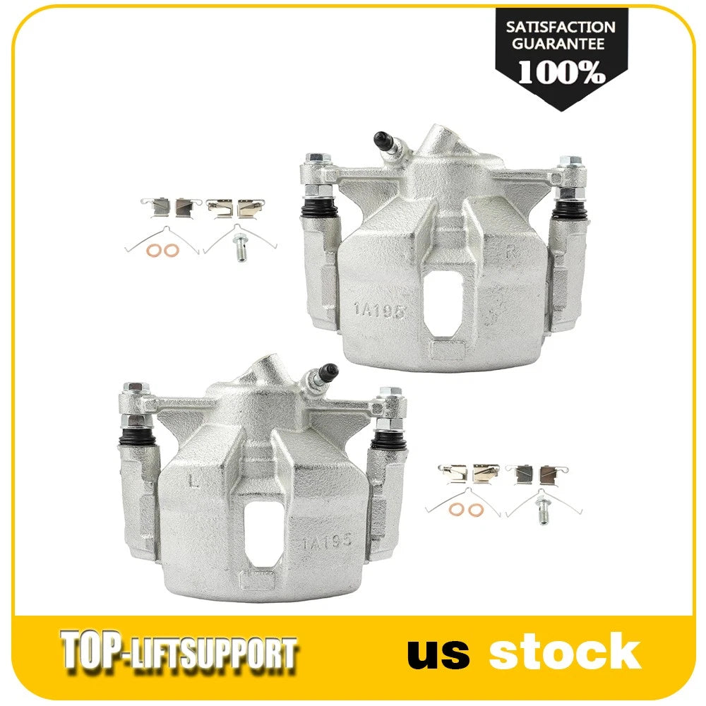 Set of 2 Front Brake Calipers for Geo Prizm, Toyota Corolla