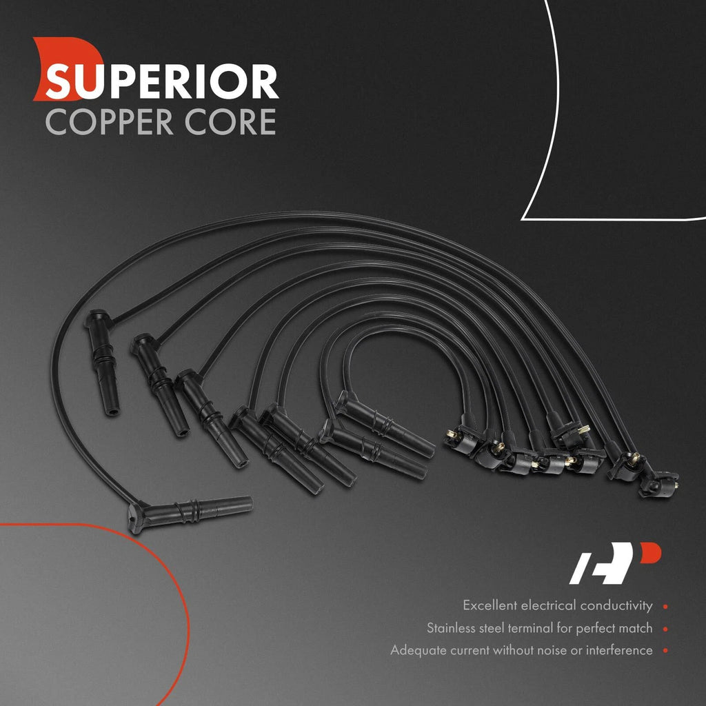 8x Spark Plug Wire Set for Ford Mustang (1996-1998)