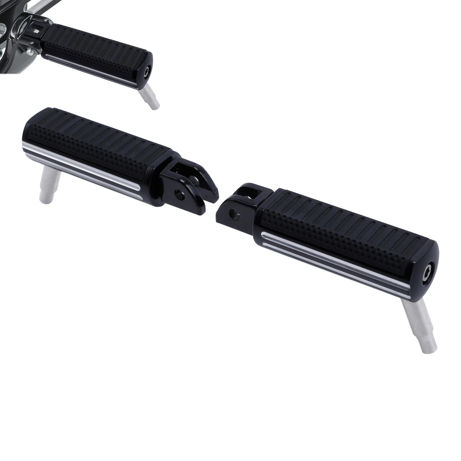 Driver Footpegs Pedal Footrest for Harley Softail Low Rider Fat Bob (2018–2023)