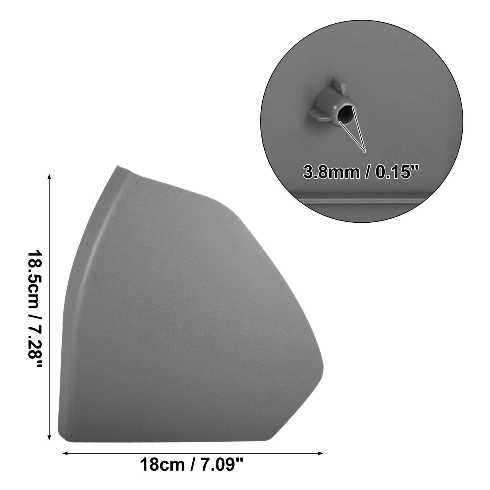 Front Right Door Cover Trim for Mercedes Benz E-Class W211 (2003–2009) 2117270248 Grey
