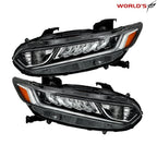 Set of 2 LED DRL Halogen Headlights for Honda Accord (2018–2020)