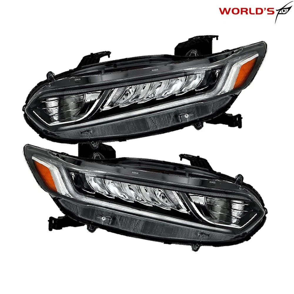 Set of 2 LED DRL Halogen Headlights for Honda Accord (2018–2020)