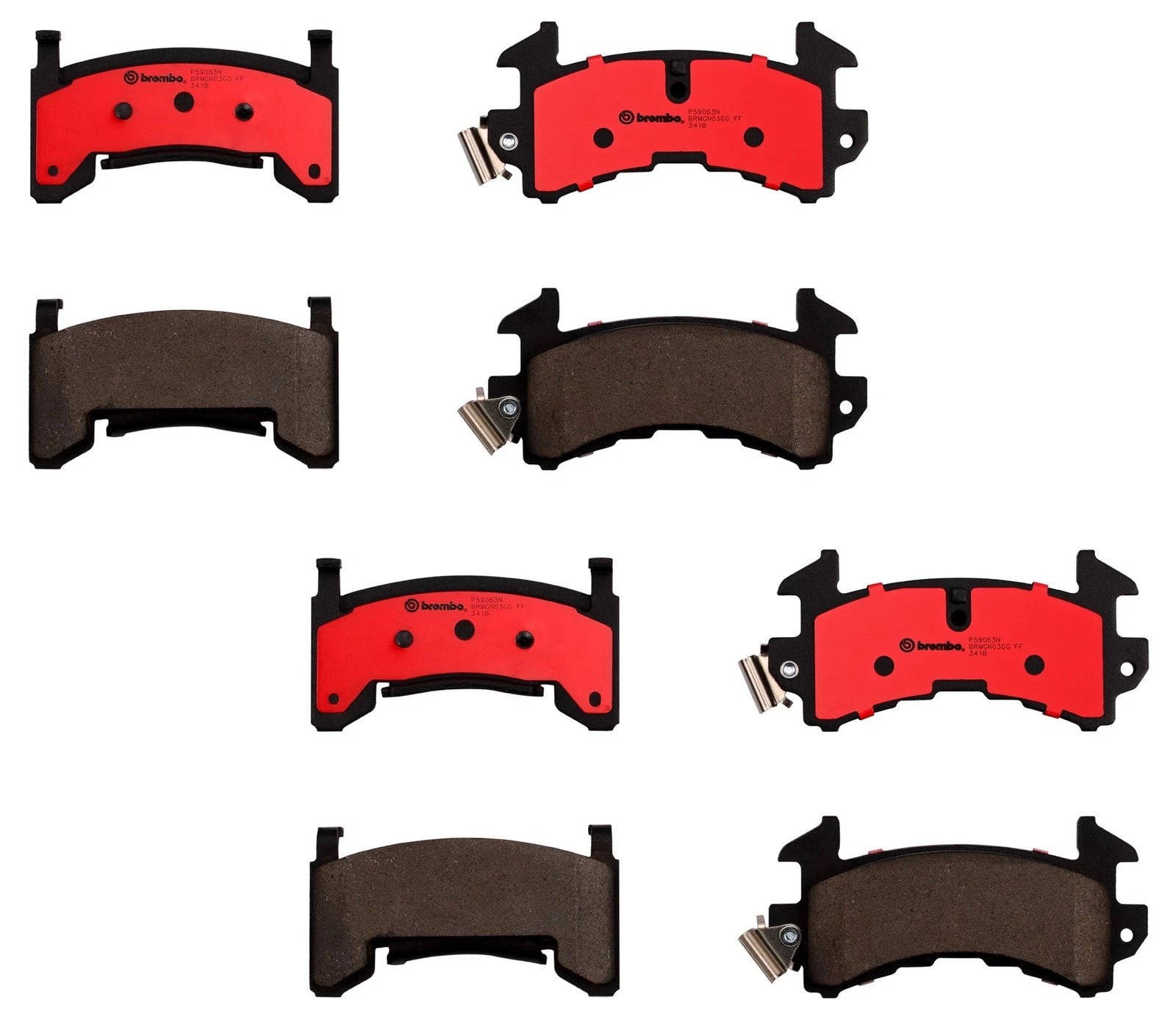 Brembo Ceramic Brake Pads Kit for Riviera Eldorado Toronado Firebird (–)
