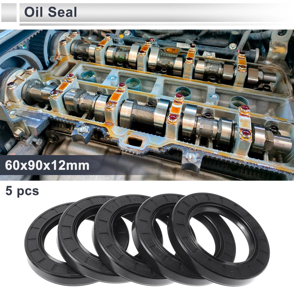 Set of 5 Oil Seal Rotary Shaft Seal 60x90x12mm for Various Models