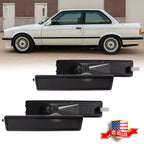Set of 4 Smoked Bumper Side Marker Lights for BMW E32 E34 (1988–1996)