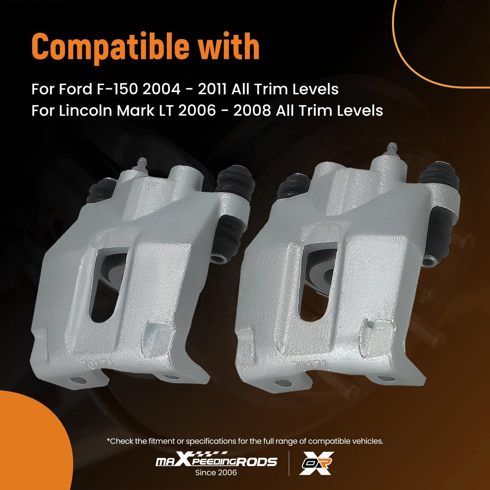 Rear Left/Right Disc Brake Calipers for Ford F-150 (2004–2011)