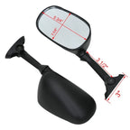 Rear View Side Mirrors for Suzuki SV650S GSXR750 (2003–2010)