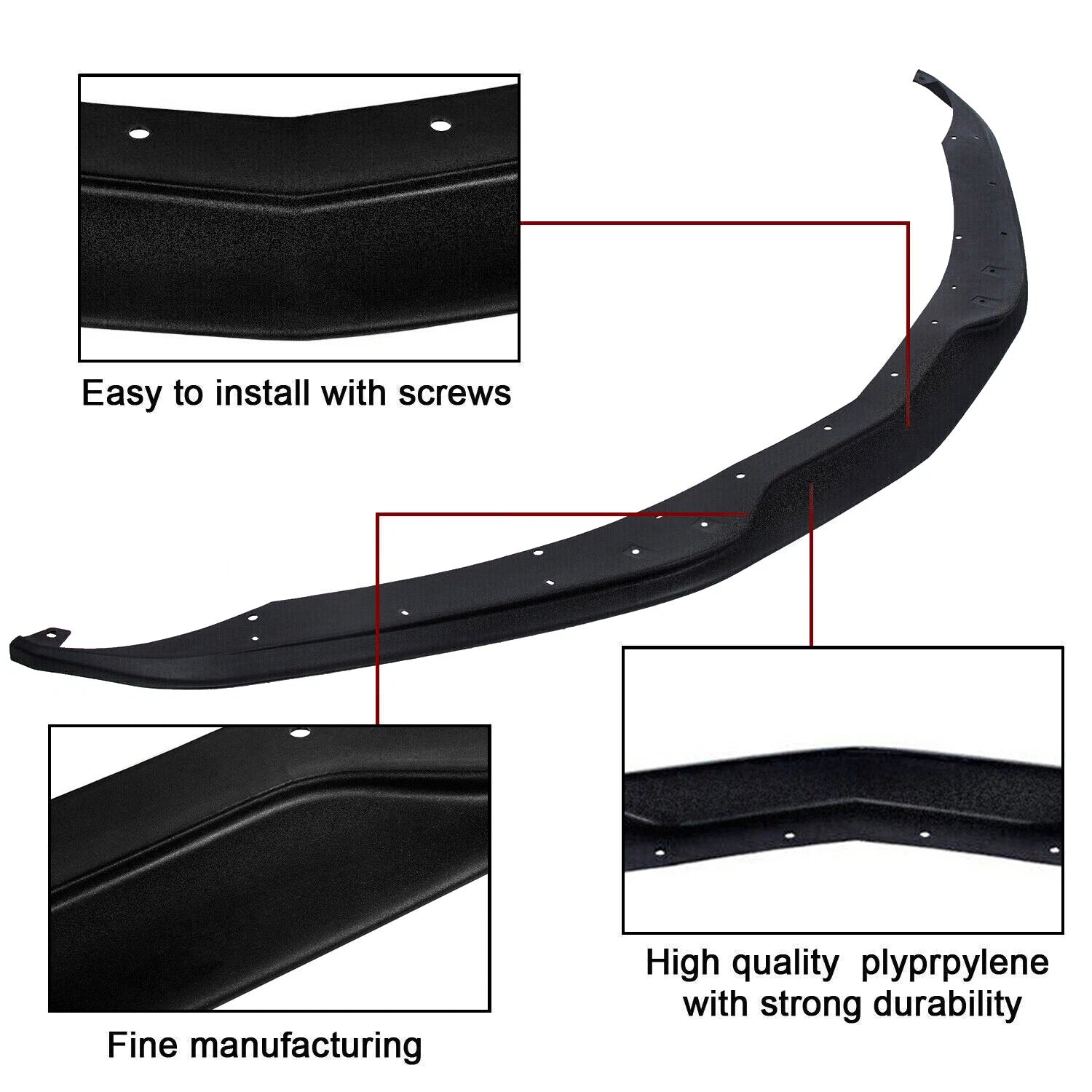 Front Lip Spoiler Splitter for Chevrolet Corvette C7 (2014–2019)