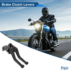 Adjustable Short Brake Clutch Levers for Suzuki GSXR750 (2004–2005) - Black