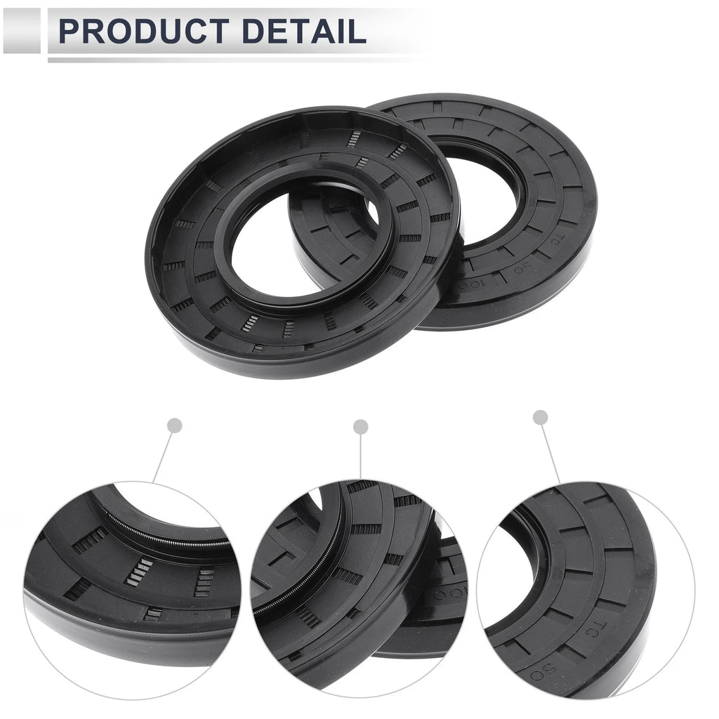 Set of 5 Oil Seal Rotary Shaft Seals for Various Applications (50x100x12mm)