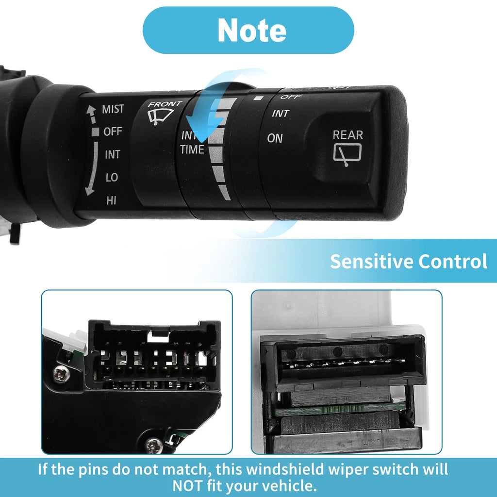 Windshield Wiper Control Switch for Nissan Pathfinder (2007–2012) No. 25260ZP50A