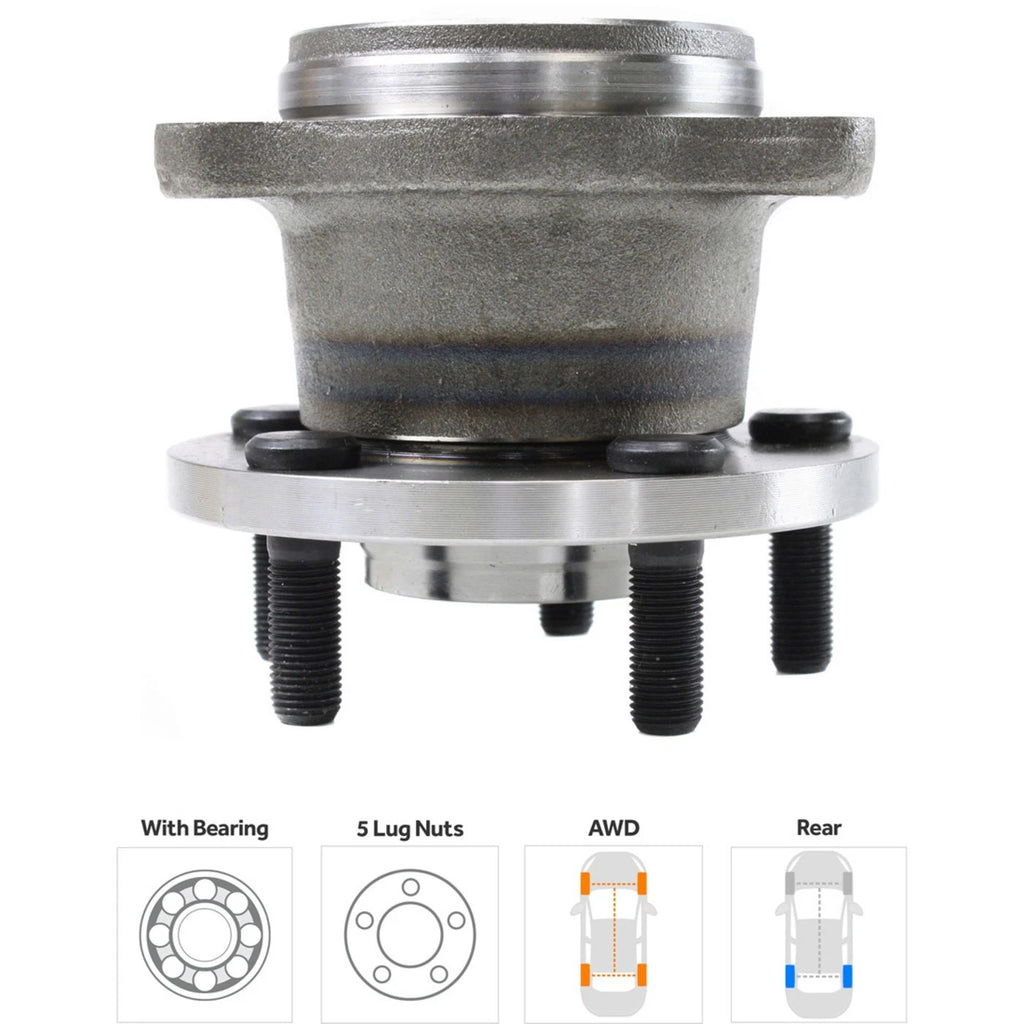Wheel Hubs for Subaru Outback (2005–2009) Rear LH & RH with Bearing